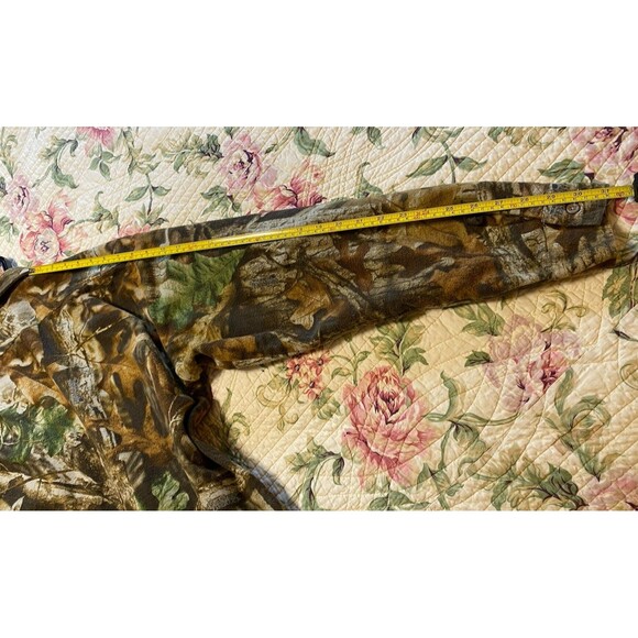 VNTG 90’s Codet Flannel Shirt Men's Large Brown Green Camo Chamois Made In USA - Picture 10 of 10